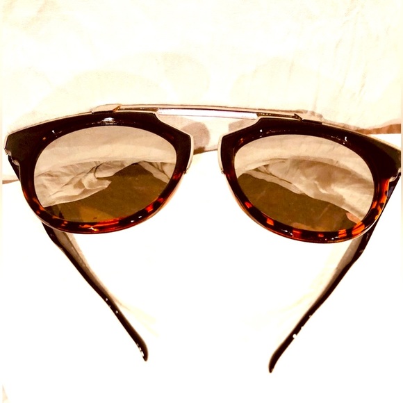 EXPRESS full rim aviator mirrored sunglasses size OS NWOT - Picture 5 of 10